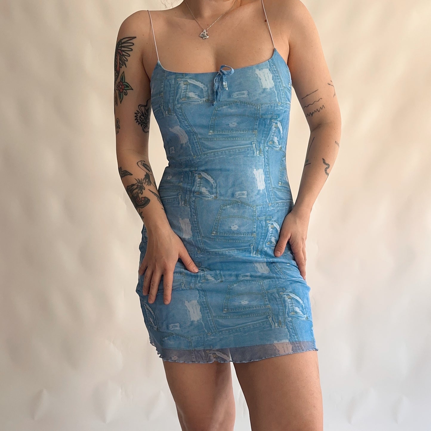 Vintage y2k mesh dress (S)