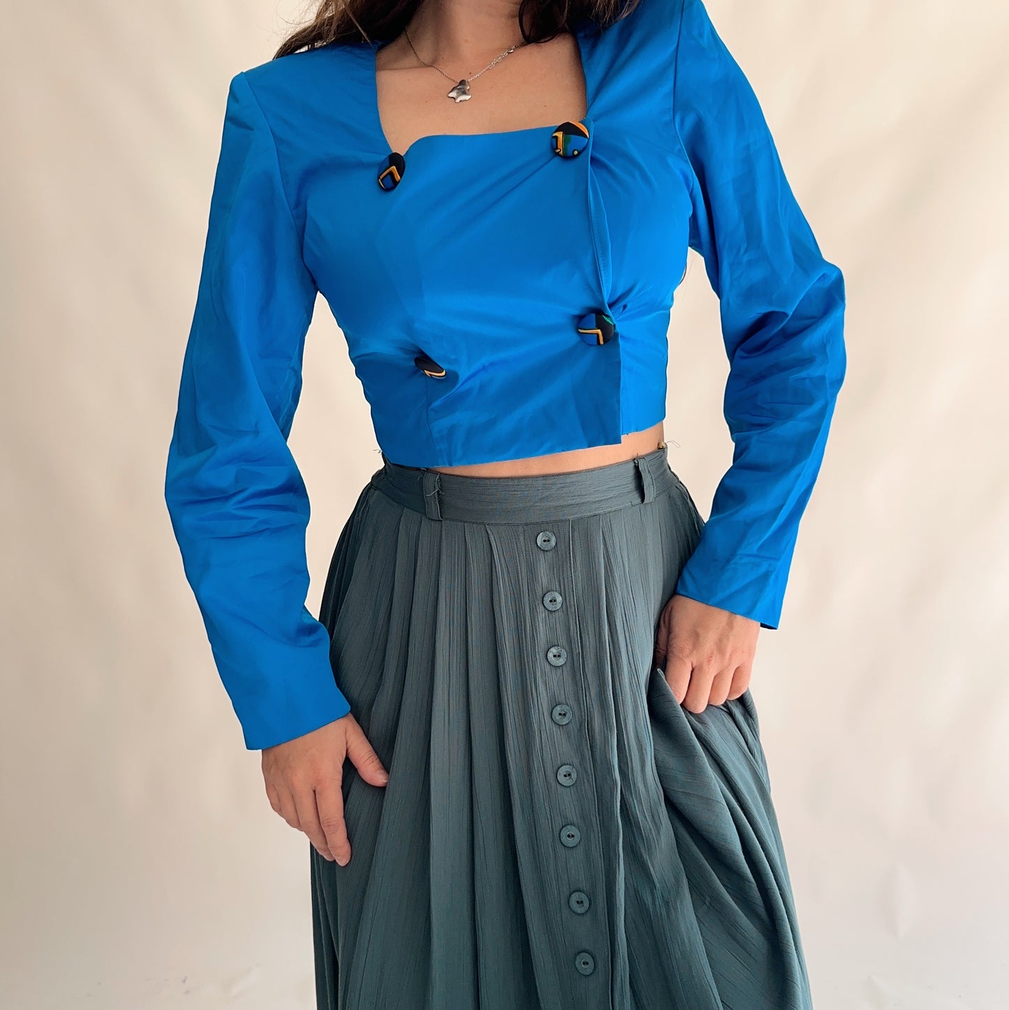 Top Vintage curto 80s (M)