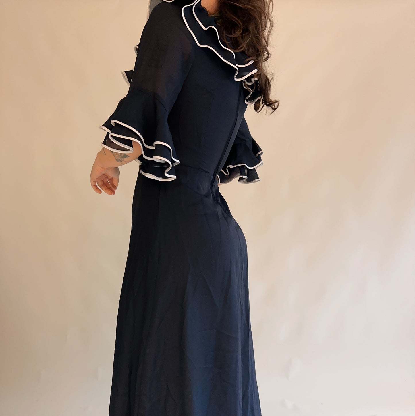 vestido vintage 70s (M-L)