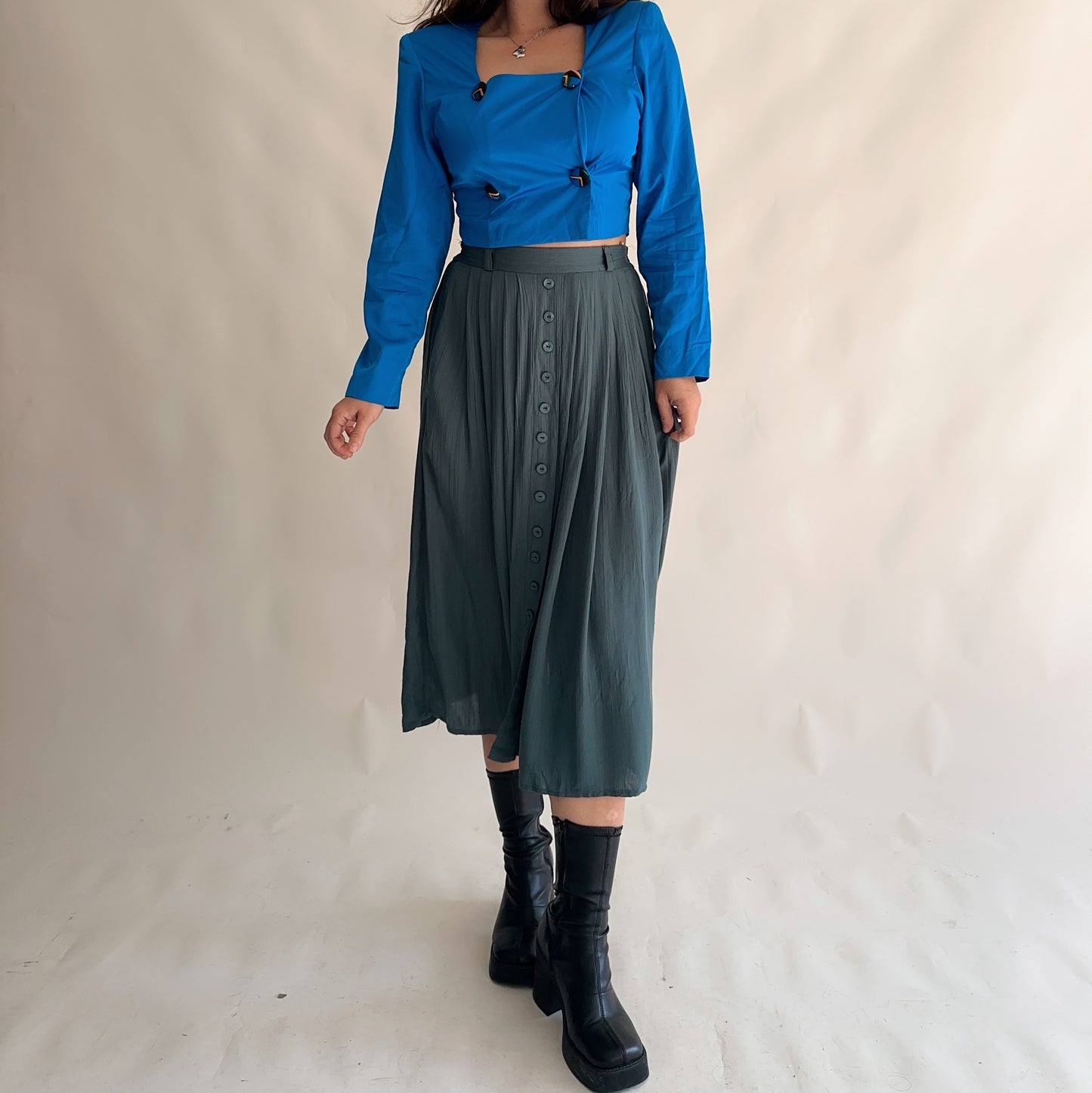 Top Vintage curto 80s (M)