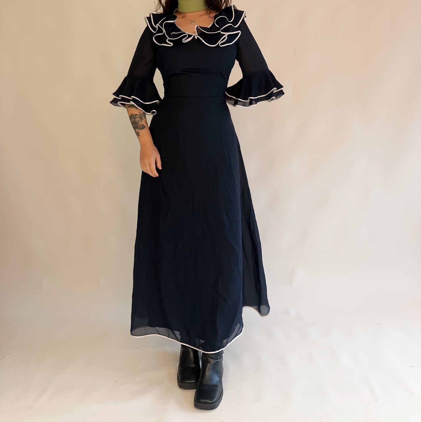 vestido vintage 70s (M-L)