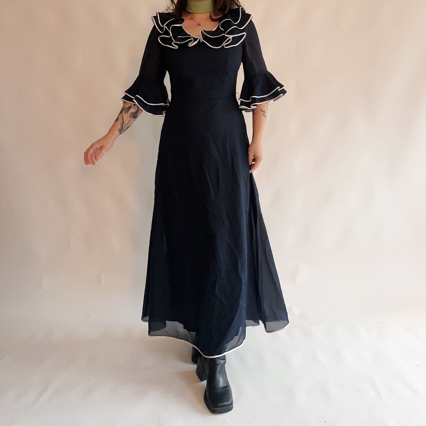 vestido vintage 70s (M-L)