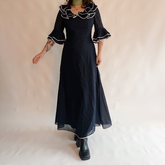 vestido vintage 70s (M-L)