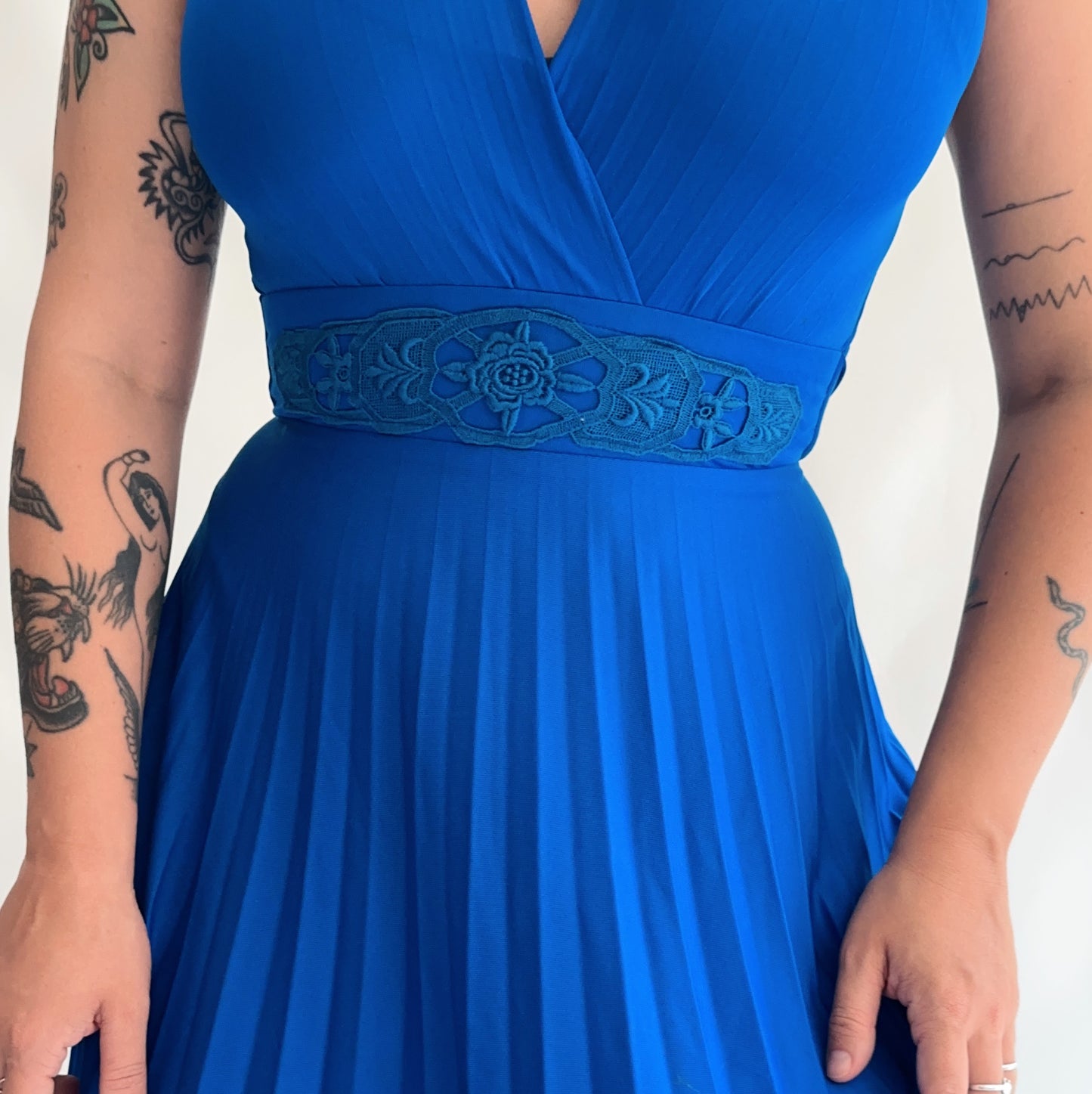 vestido maxi 70s made in USA (S)