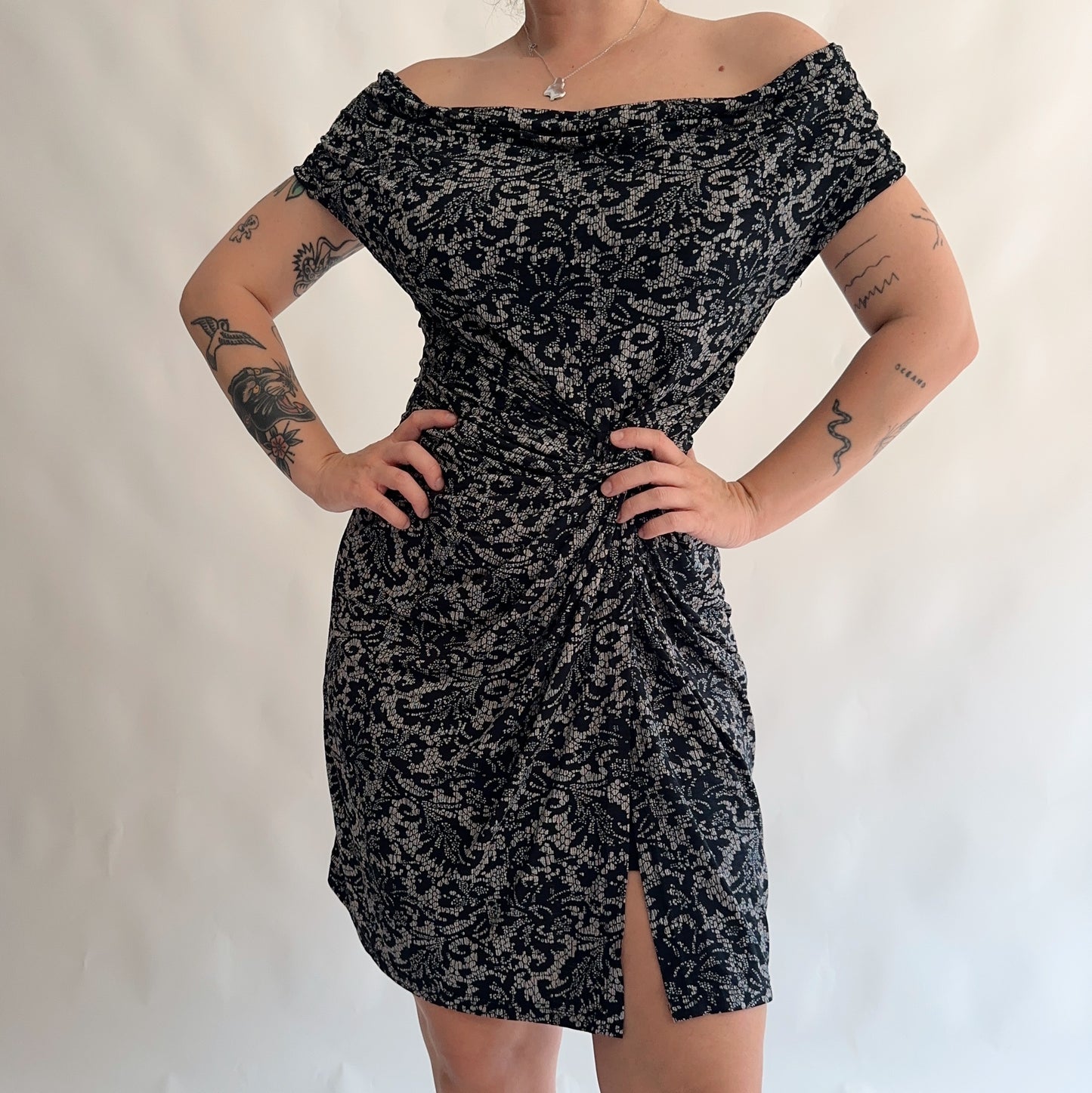 vestido italiano vintage y2k (L)