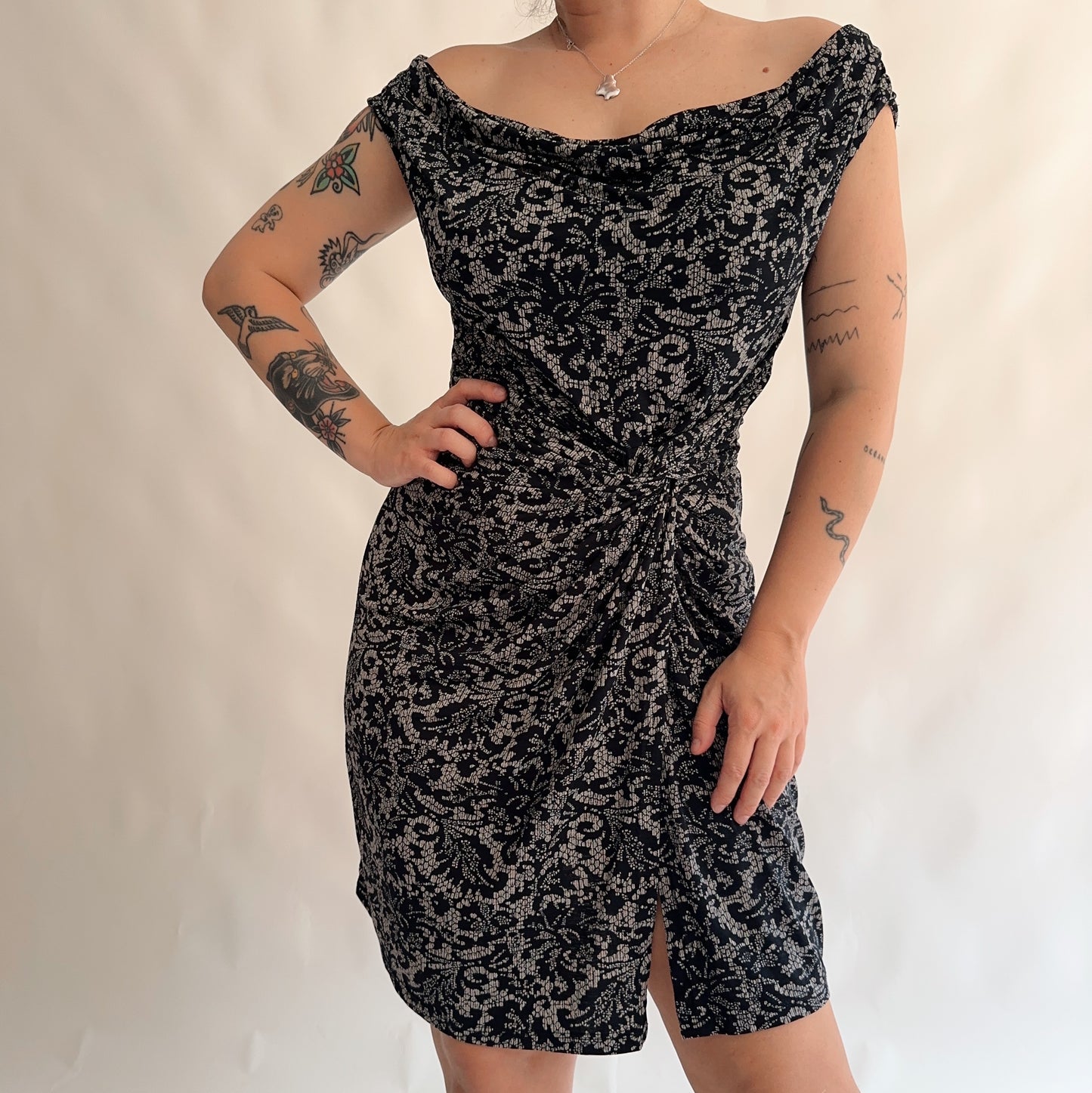 vestido italiano vintage y2k (L)