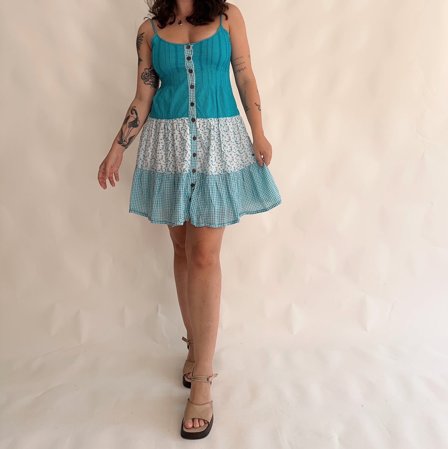 Vestido vintage cotton (S)