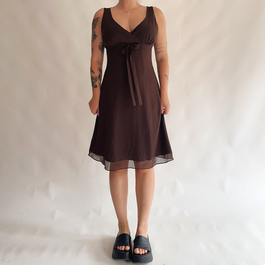 vestido vintage y2k minimalista (M-L)