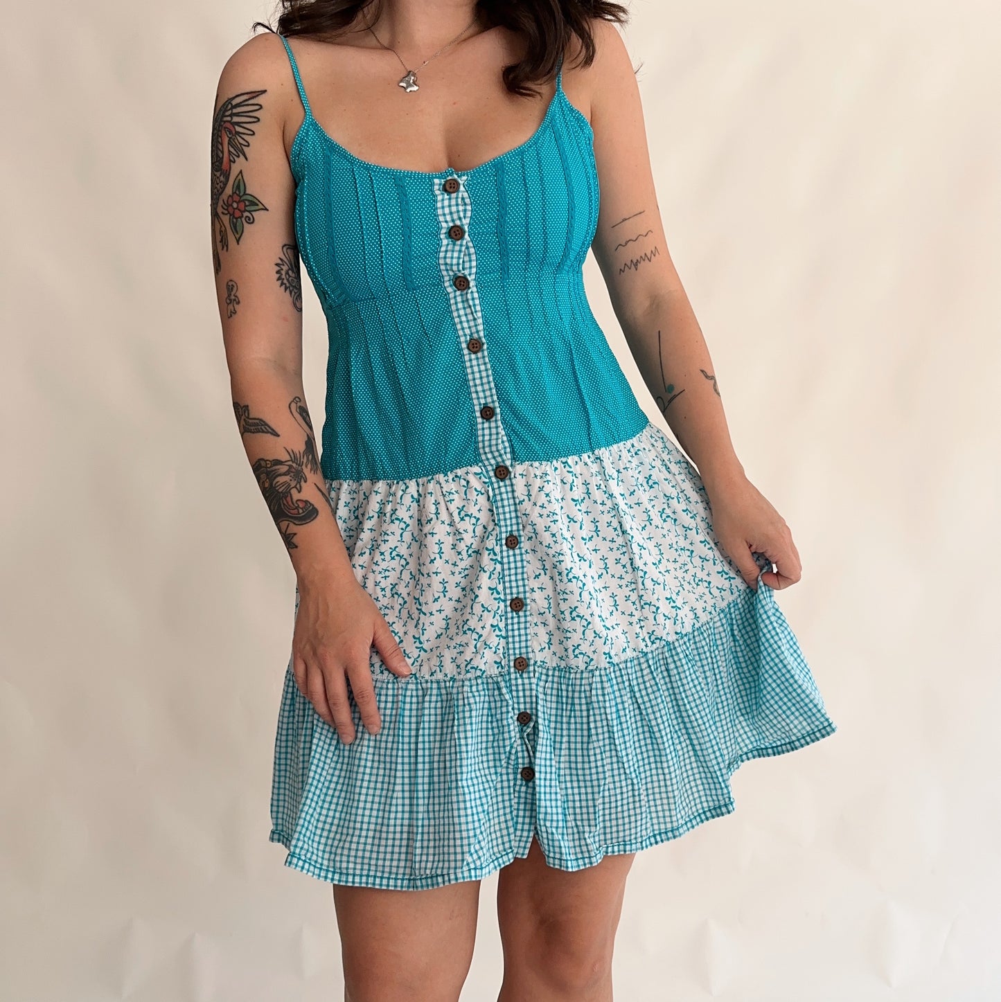 Vestido vintage cotton (S)