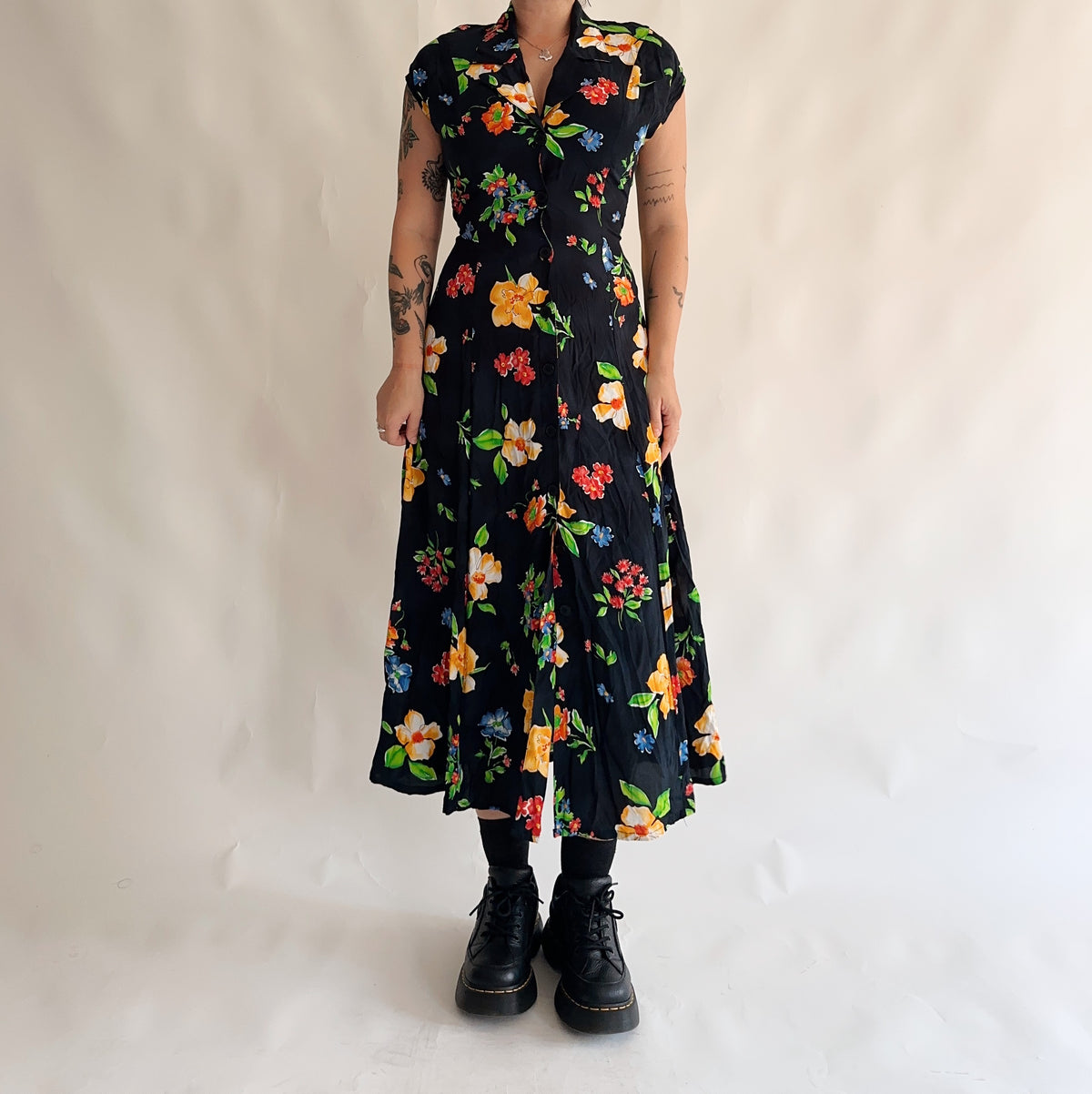vestido vintage longo 90s (M)