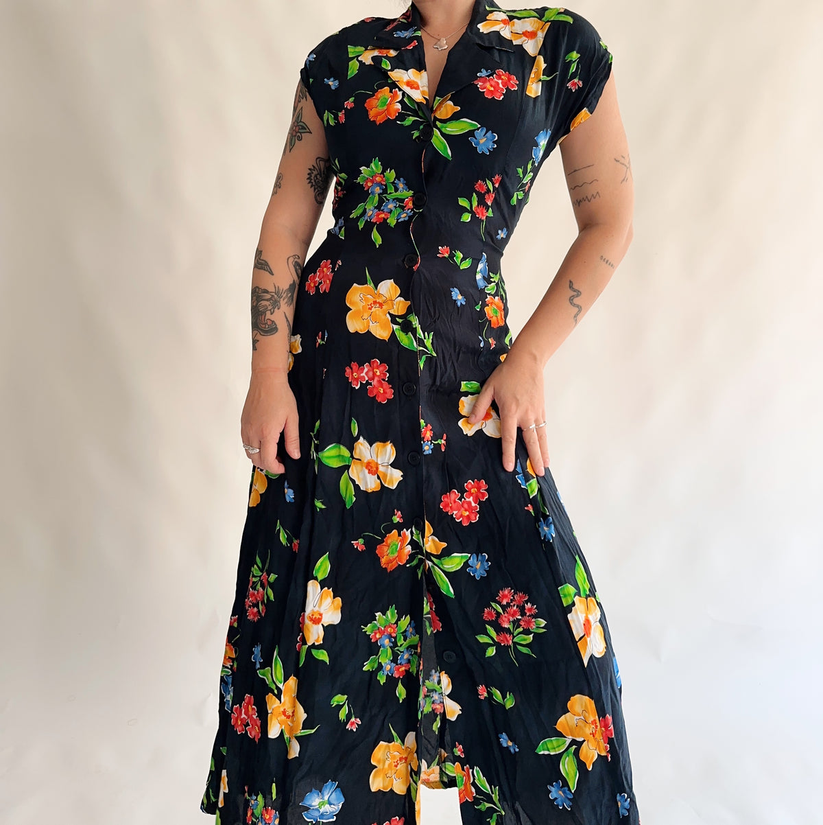 vestido vintage longo 90s (M)