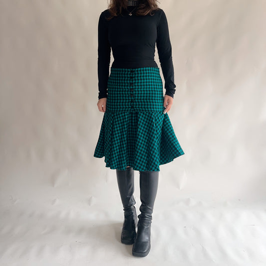 Saia Vintage 100% Lã (M)