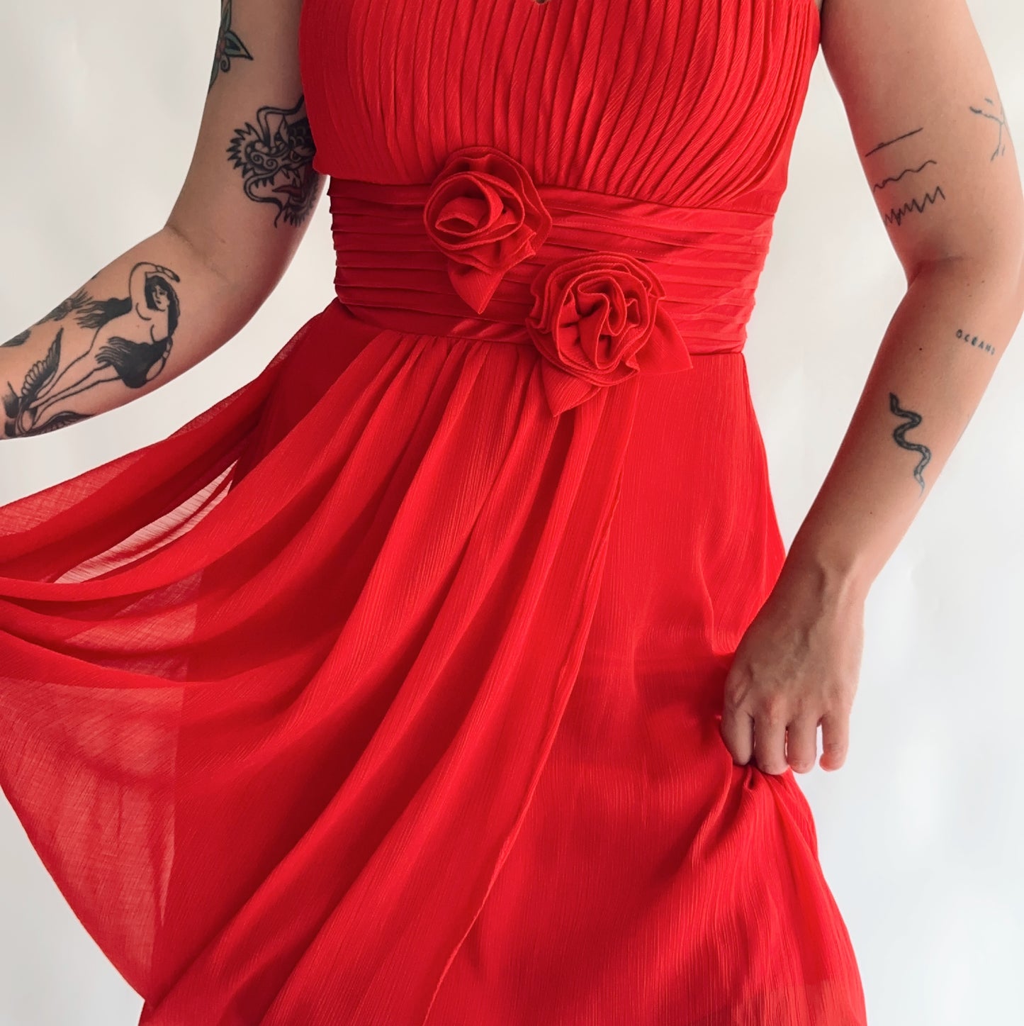 vestido vintage de festa y2k (L)