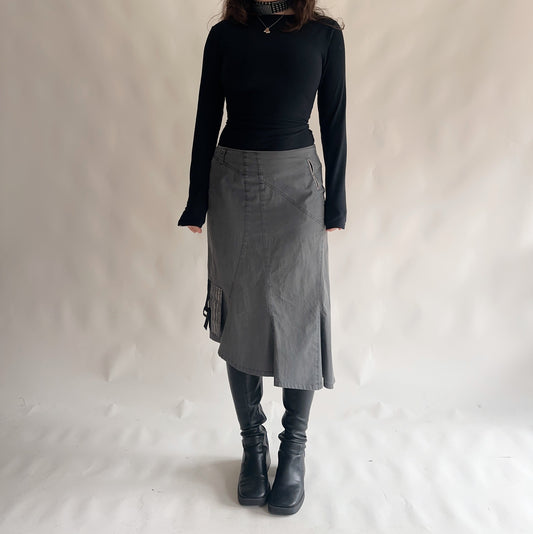 Saia vintage assimétrica y2k (L)