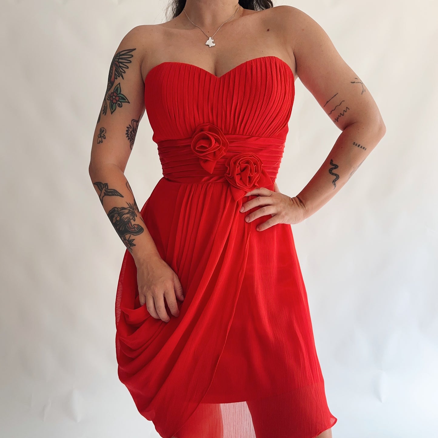 vestido vintage de festa y2k (L)