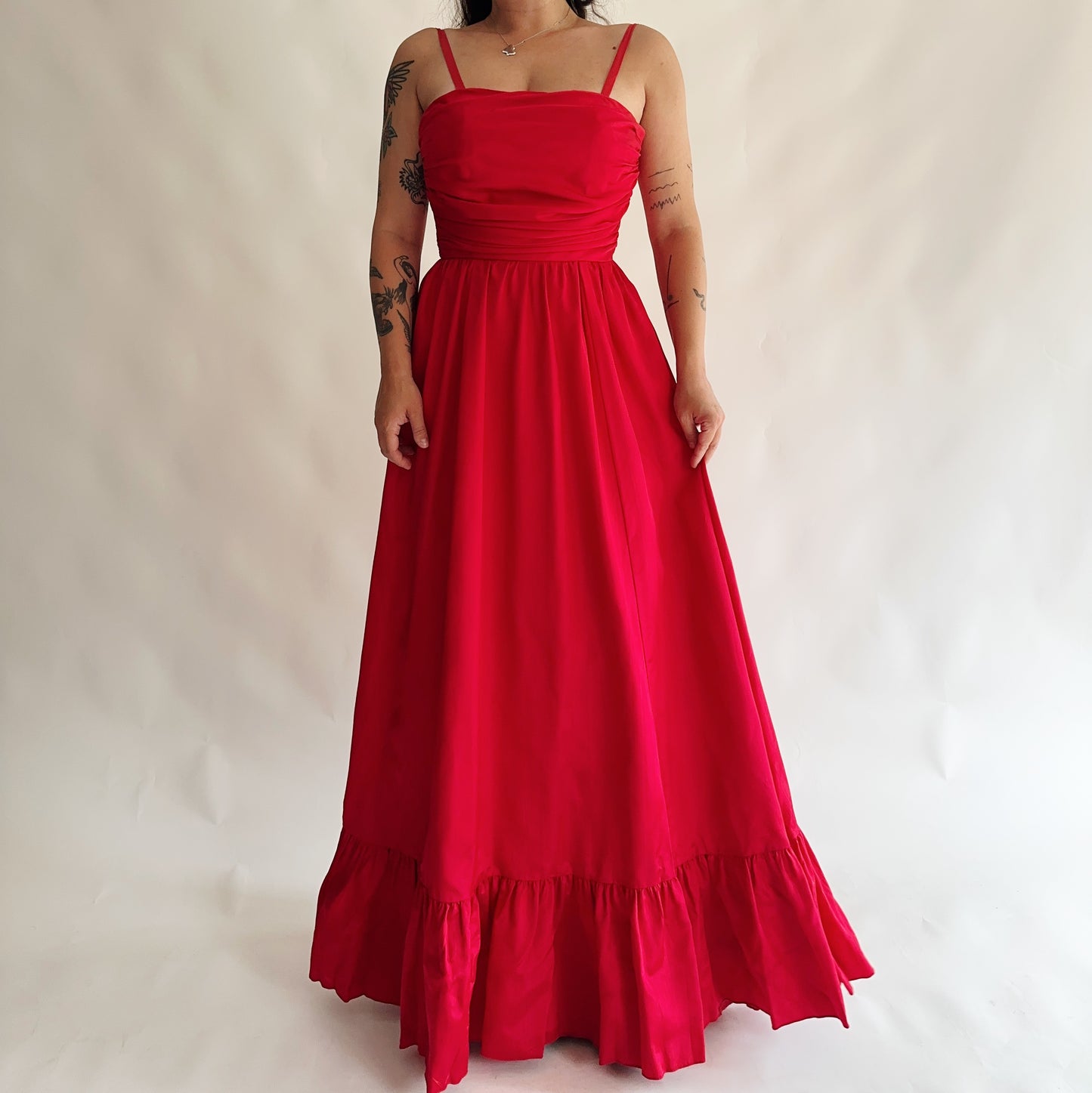 vestido vintage maxi (S)