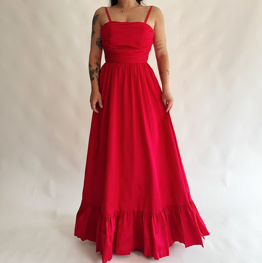 vestido vintage maxi (S)
