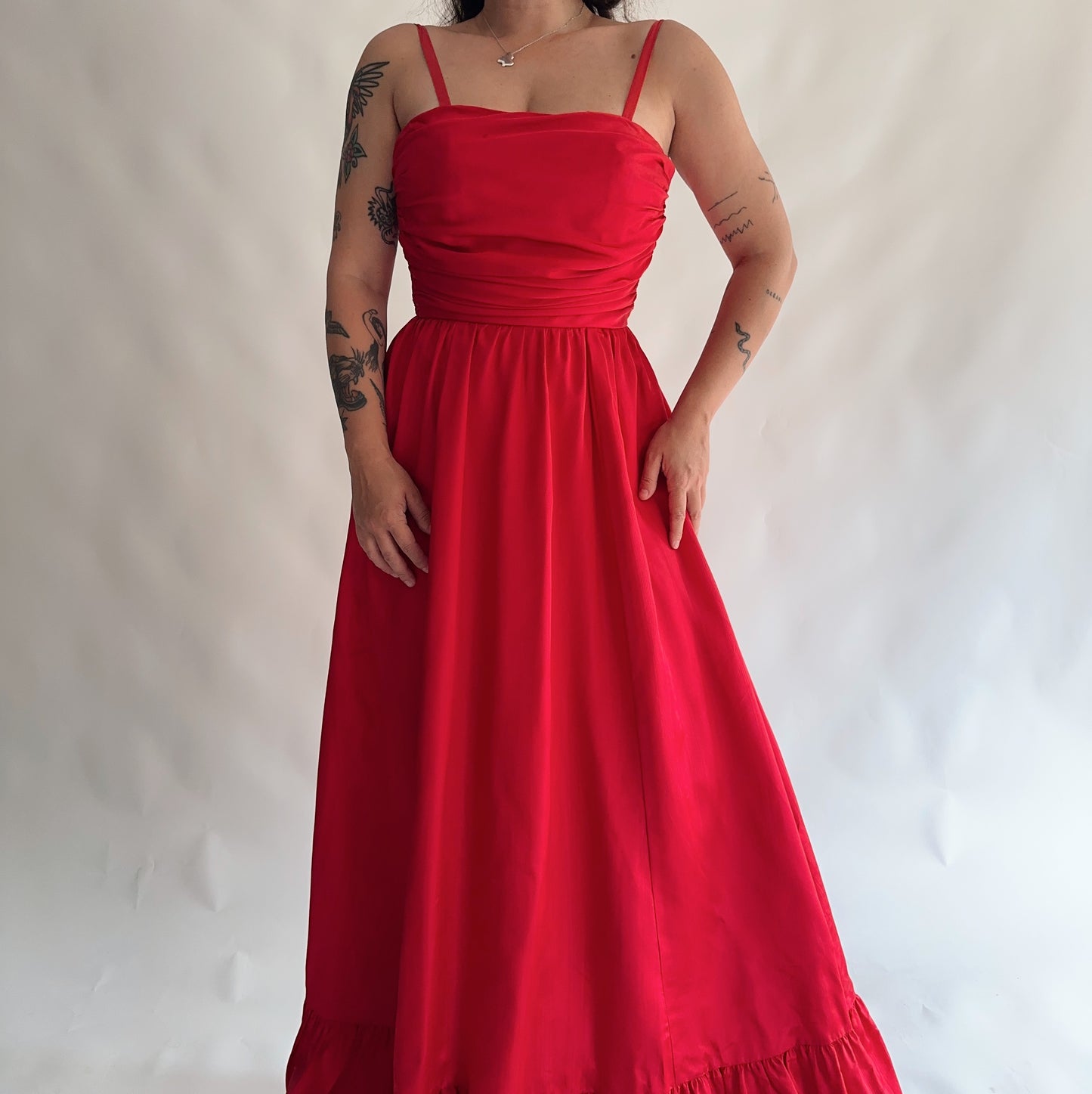 vestido vintage maxi (S)