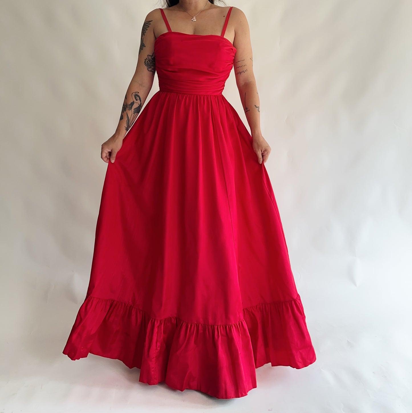 vestido vintage maxi (S)