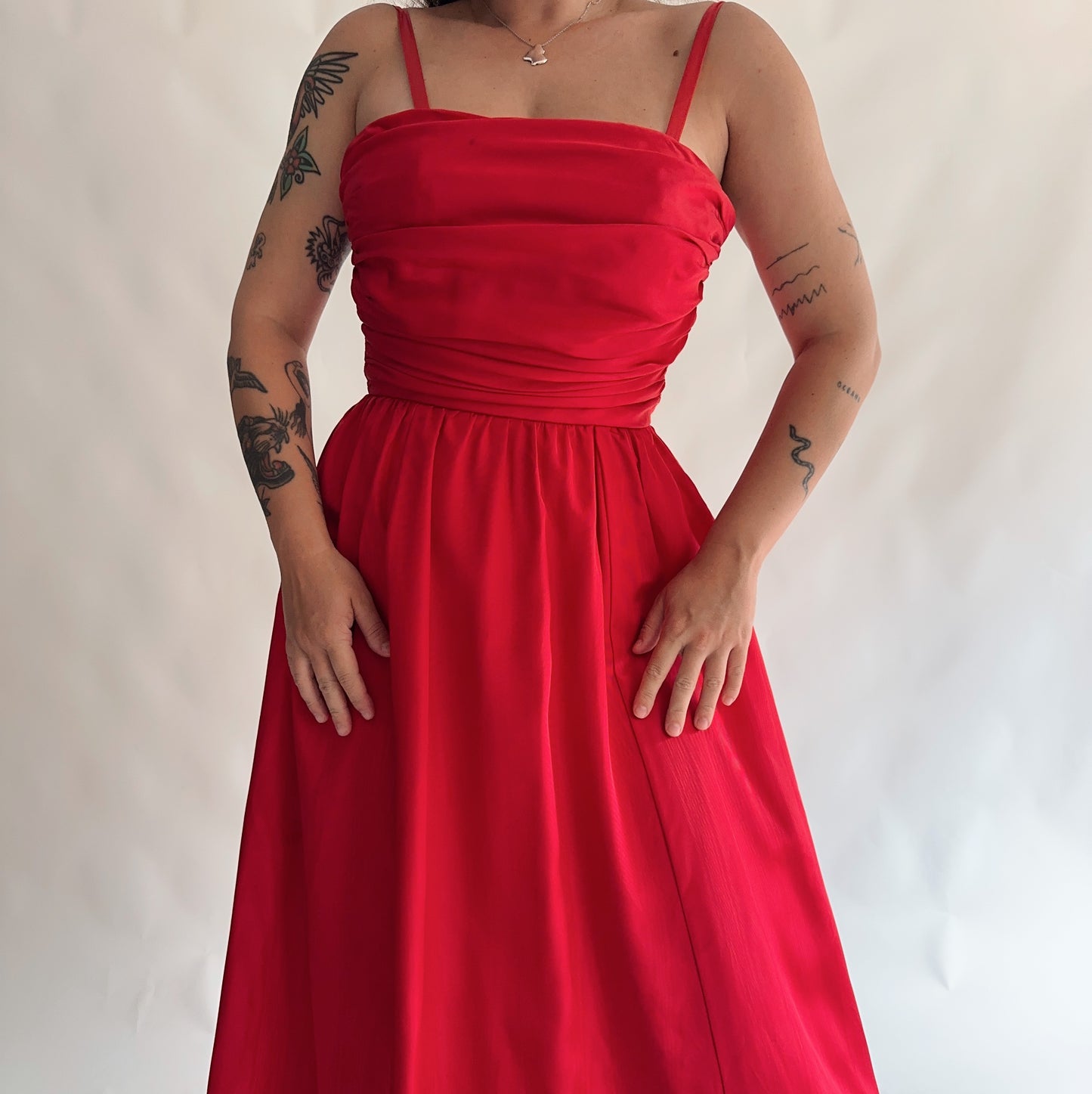 vestido vintage maxi (S)