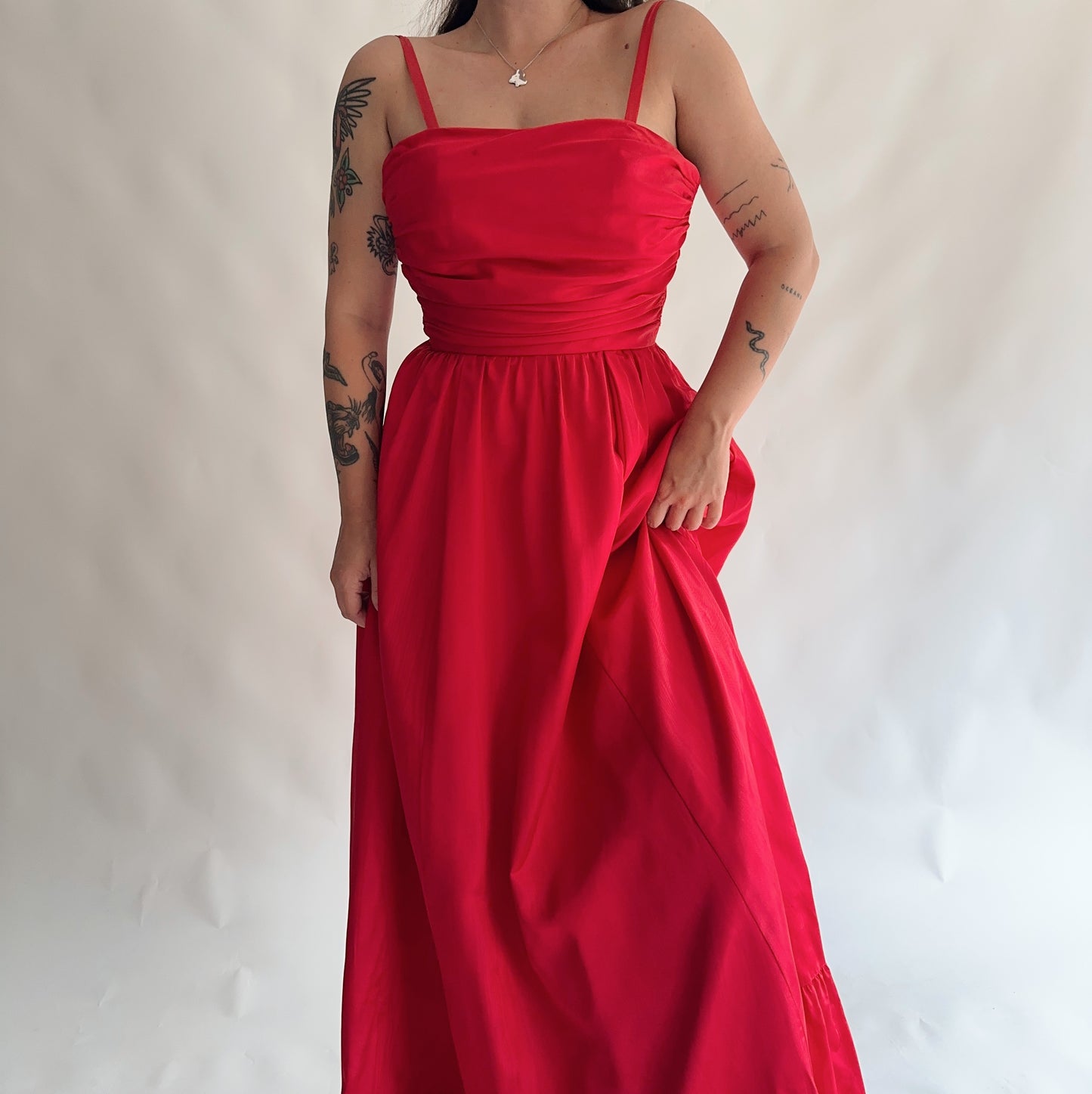 vestido vintage maxi (S)