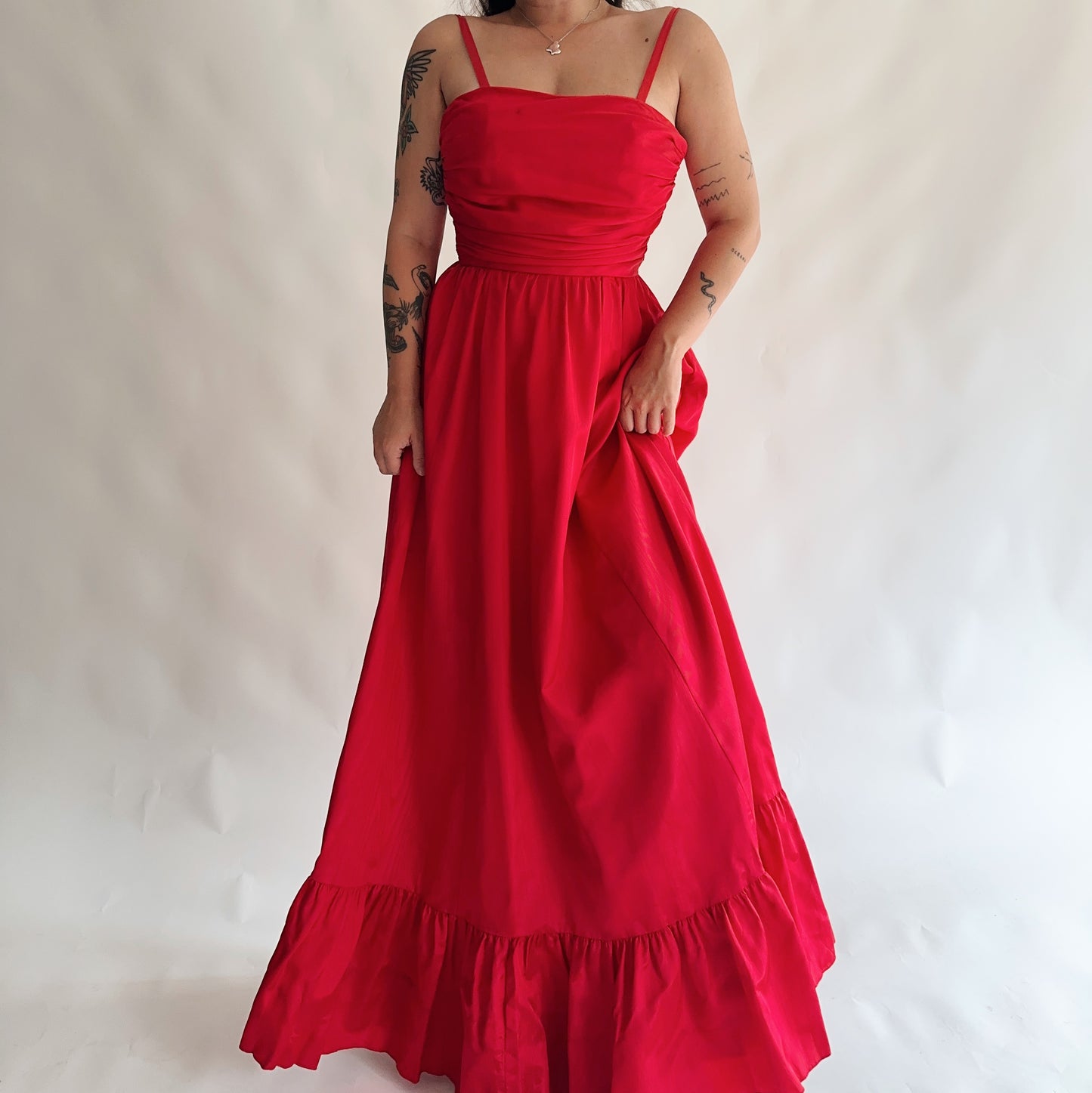 vestido vintage maxi (S)