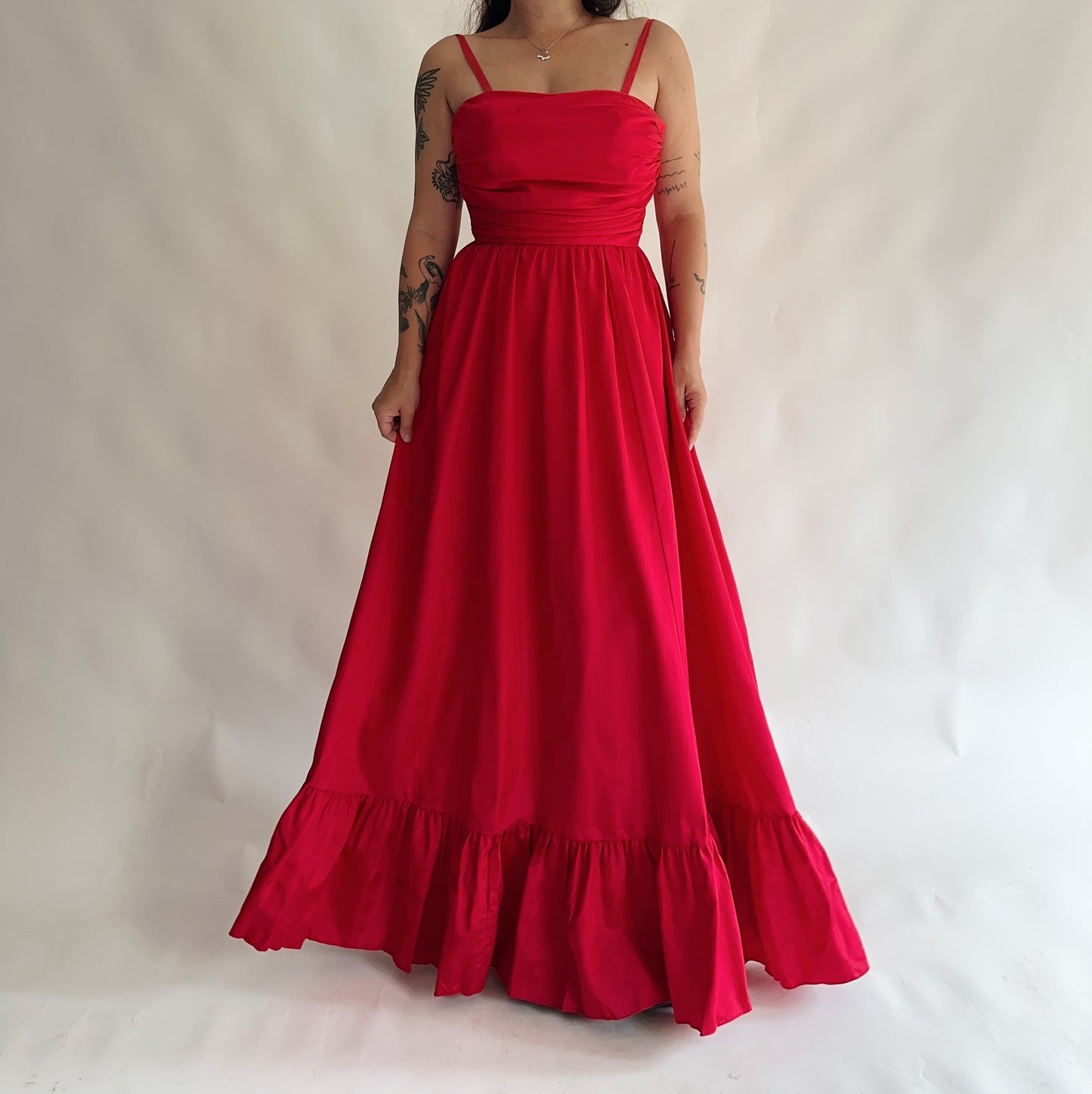 vestido vintage maxi (S)