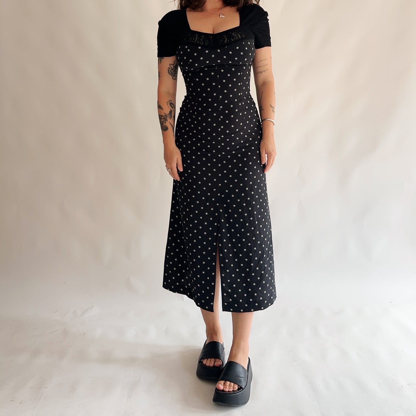 vestido vintage longo (M)