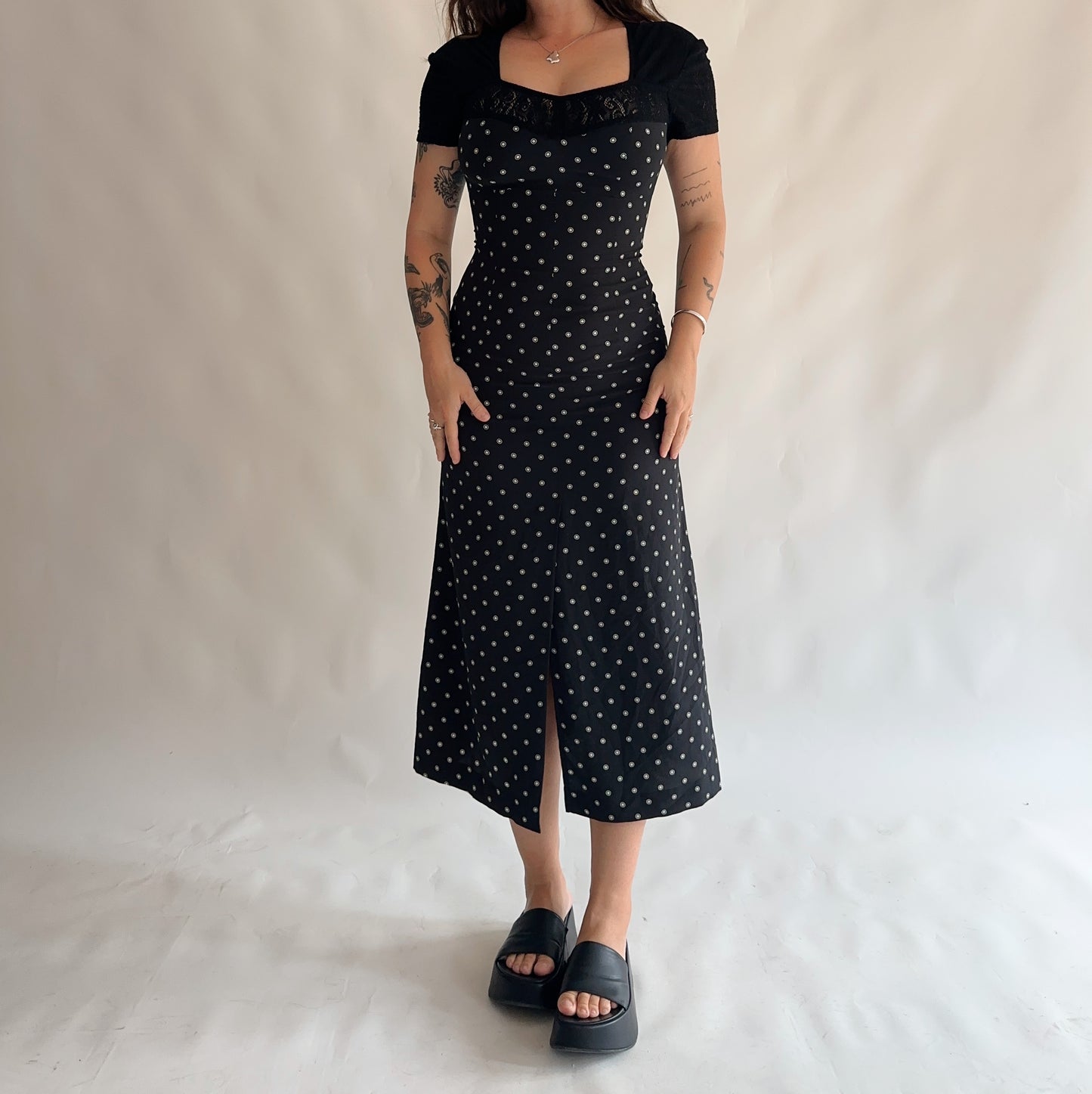 vestido vintage longo (M)