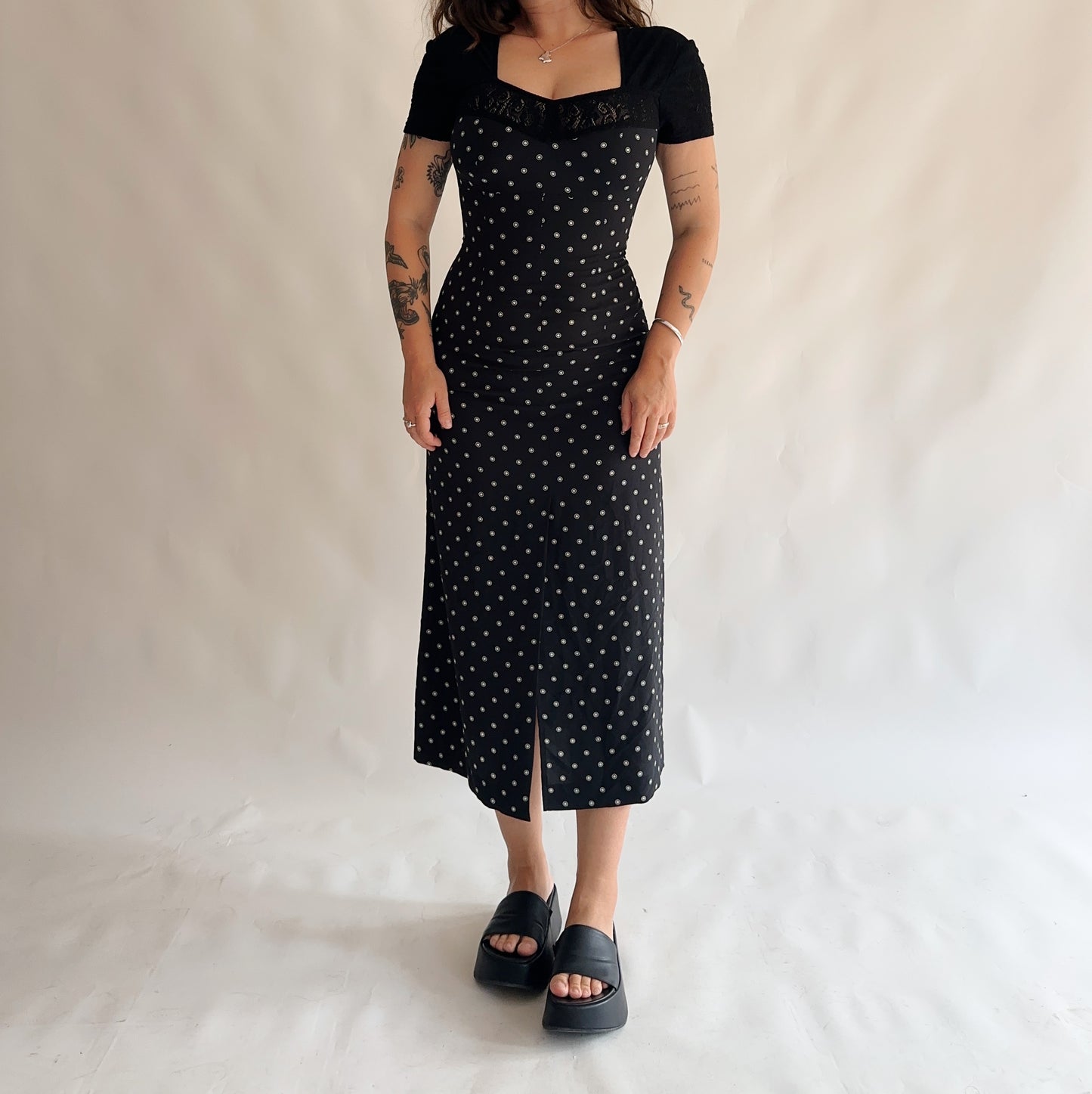 vestido vintage longo (M)
