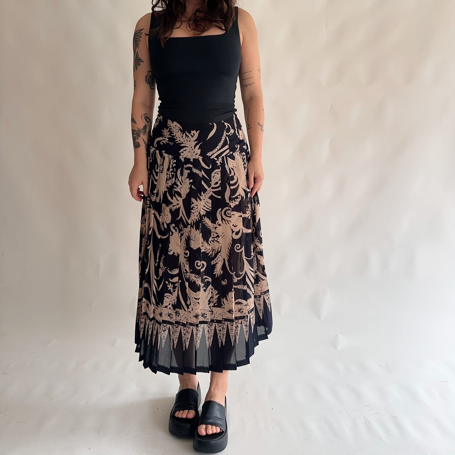 Saia Vintage Plissada (M-L)