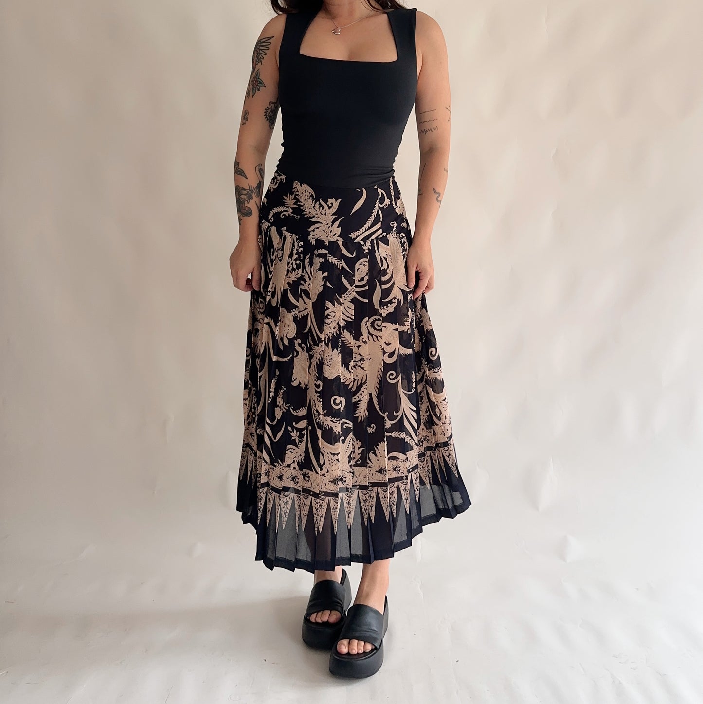 Saia Vintage Plissada (M-L)