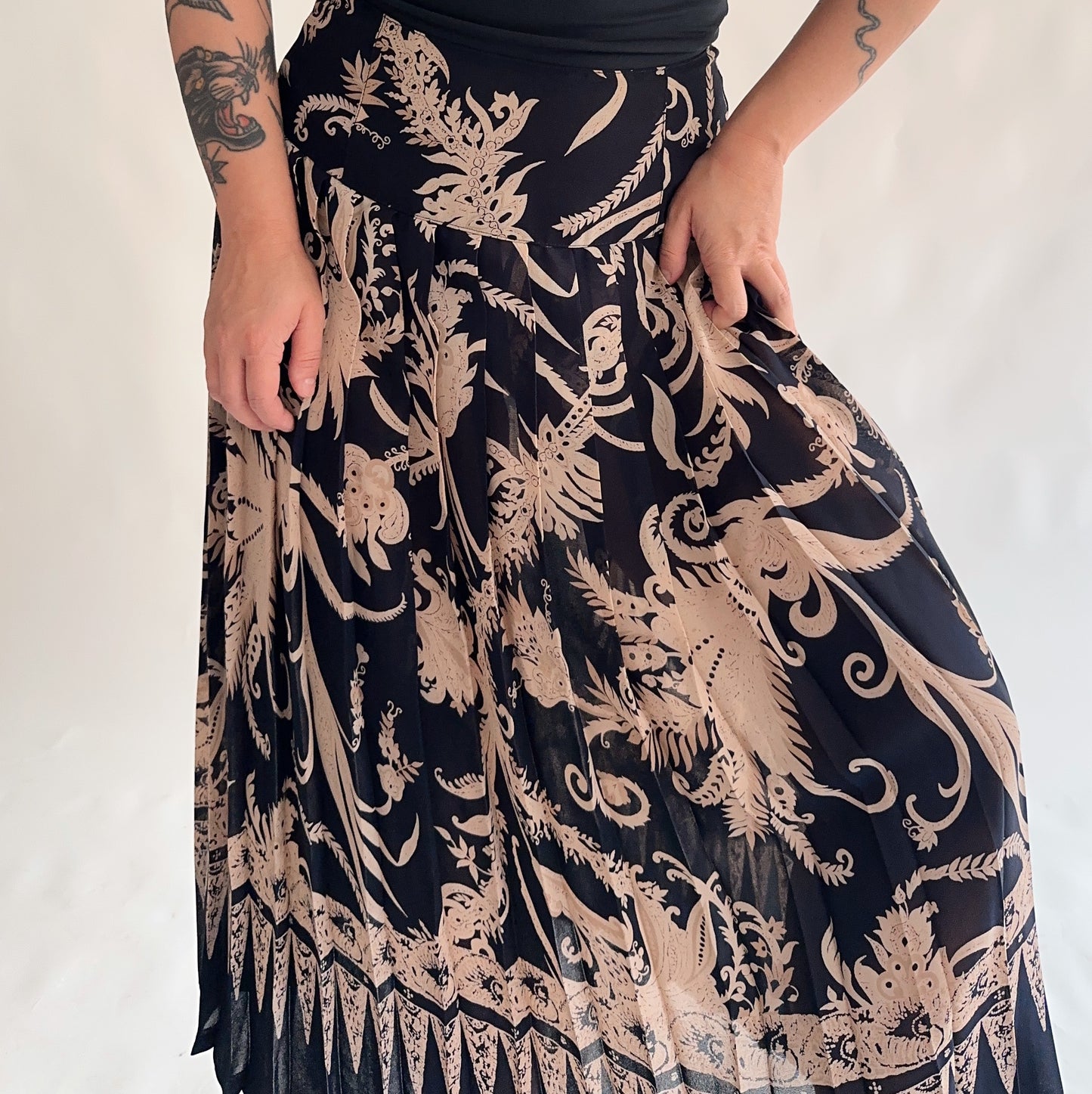 Saia Vintage Plissada (M-L)