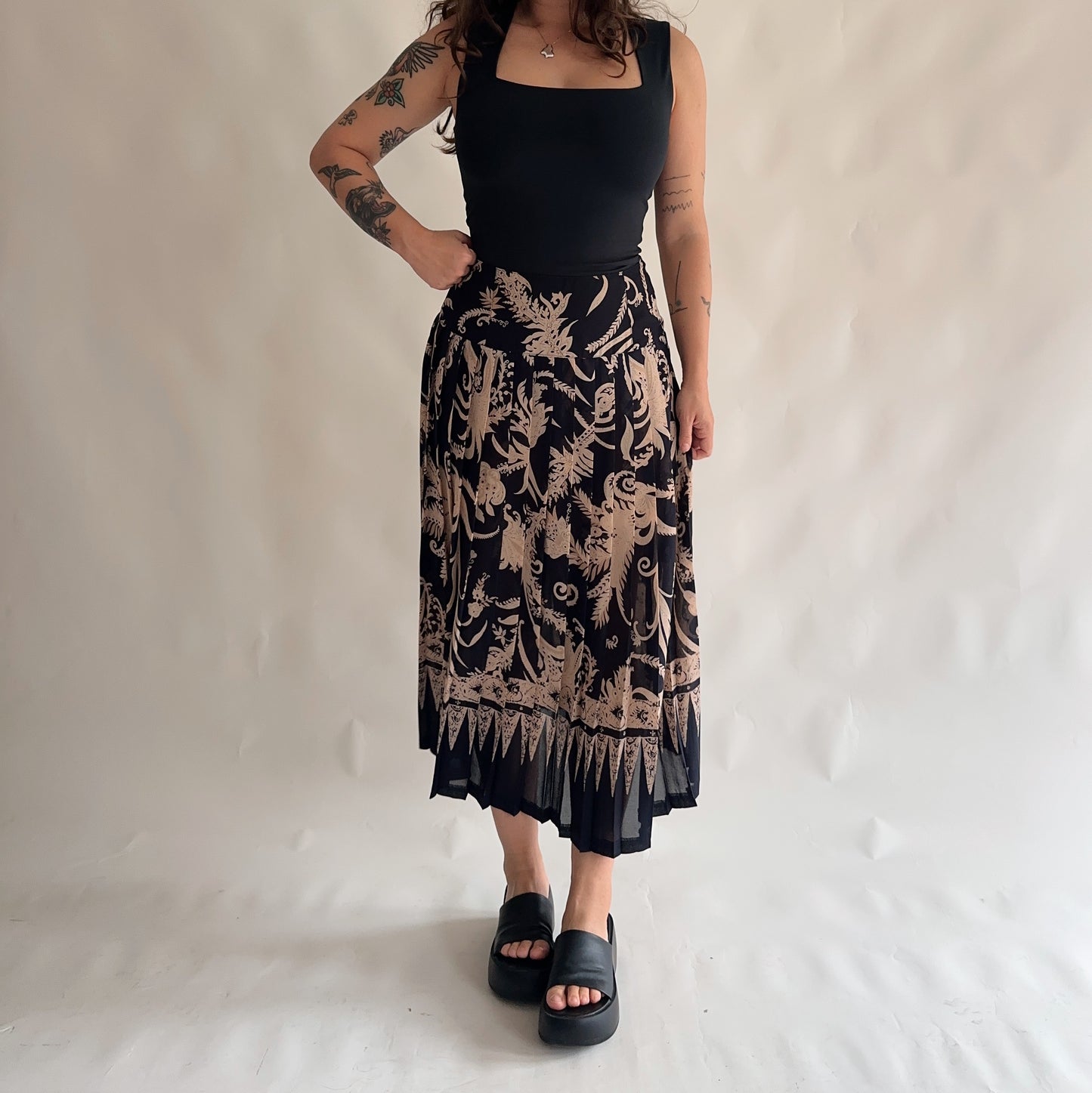 Saia Vintage Plissada (M-L)