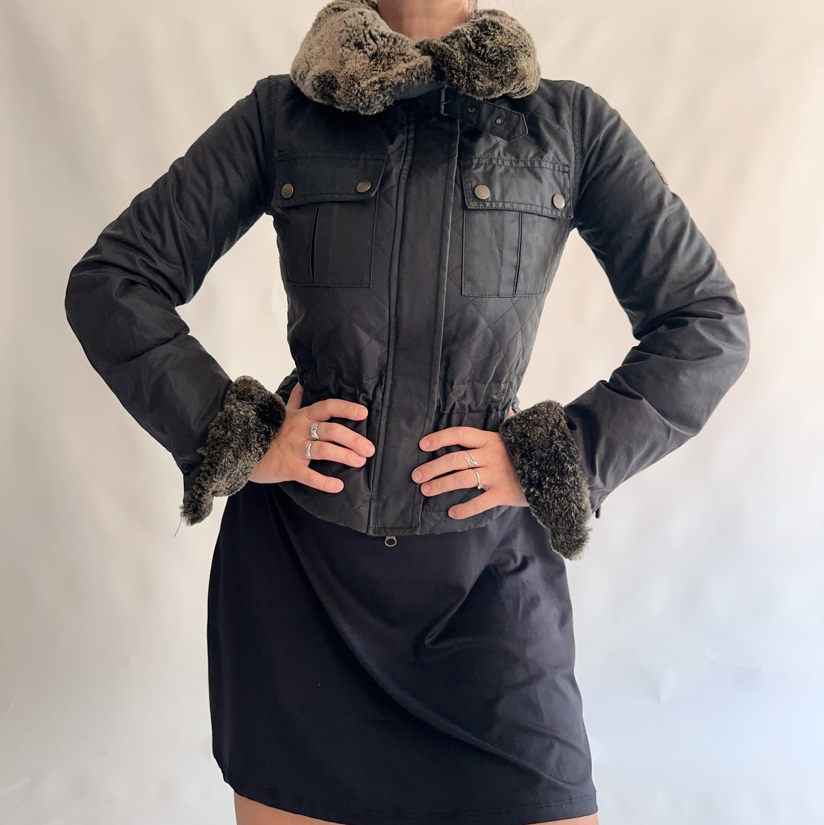 casaco waxed cotton belstaff (M)