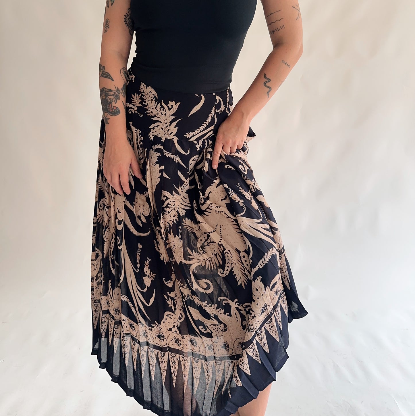 Saia Vintage Plissada (M-L)