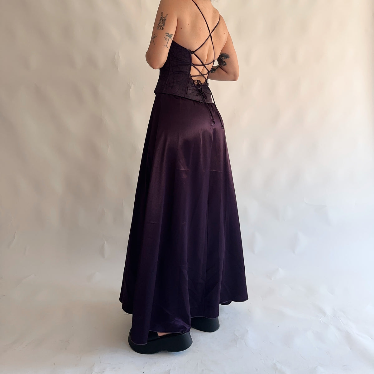 vestido vintage maxi fabuloso (M-L)