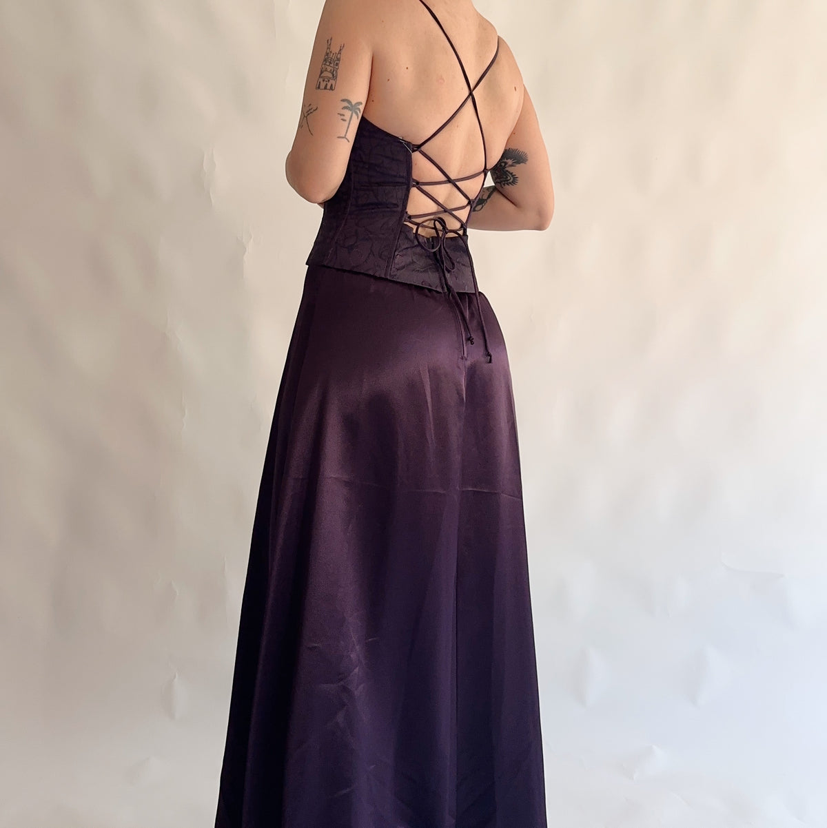 vestido vintage maxi fabuloso (M-L)