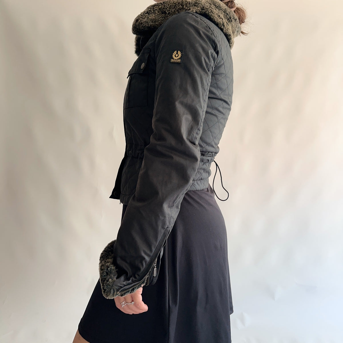 casaco waxed cotton belstaff (M)
