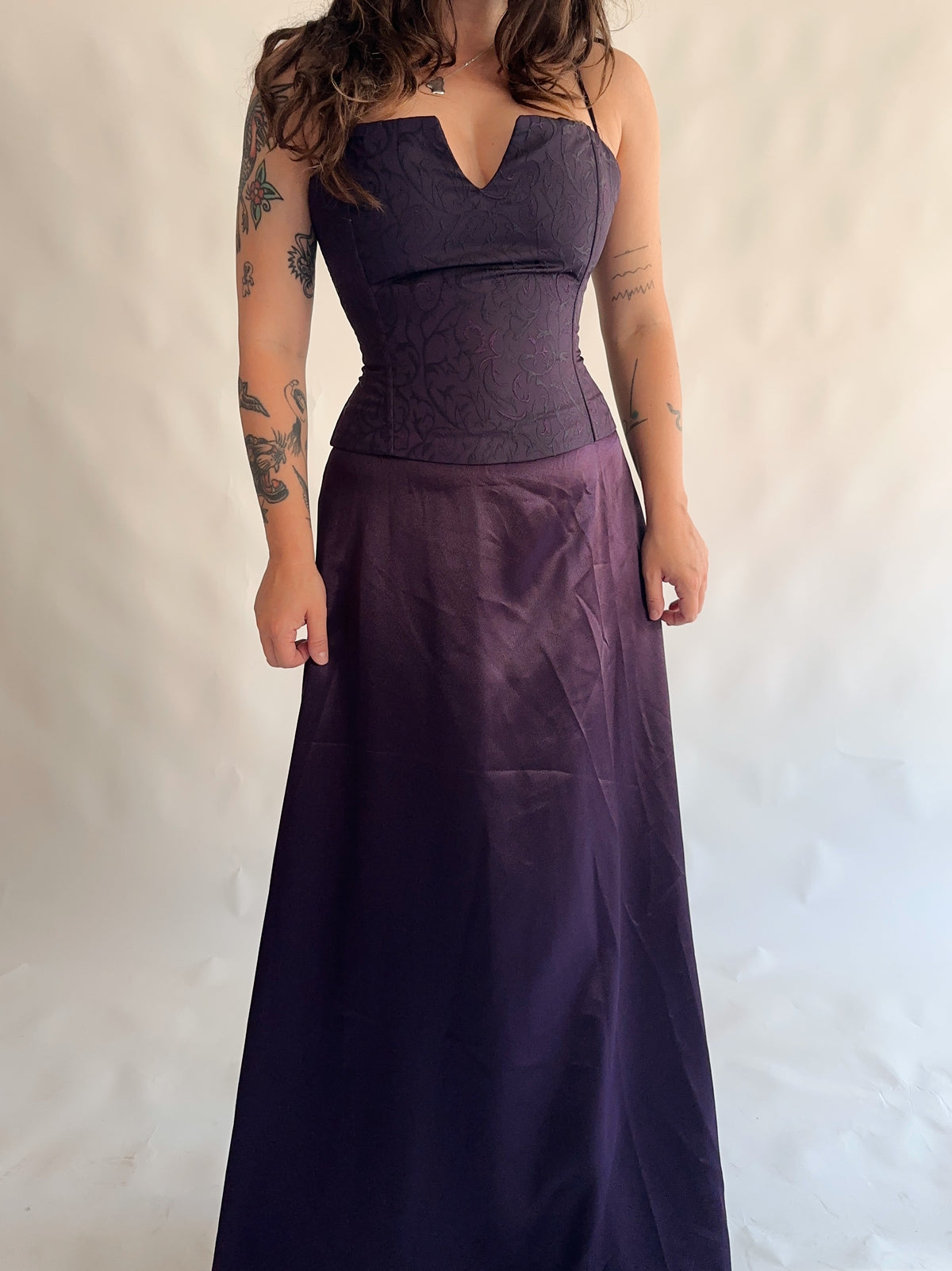 vestido vintage maxi fabuloso (M-L)