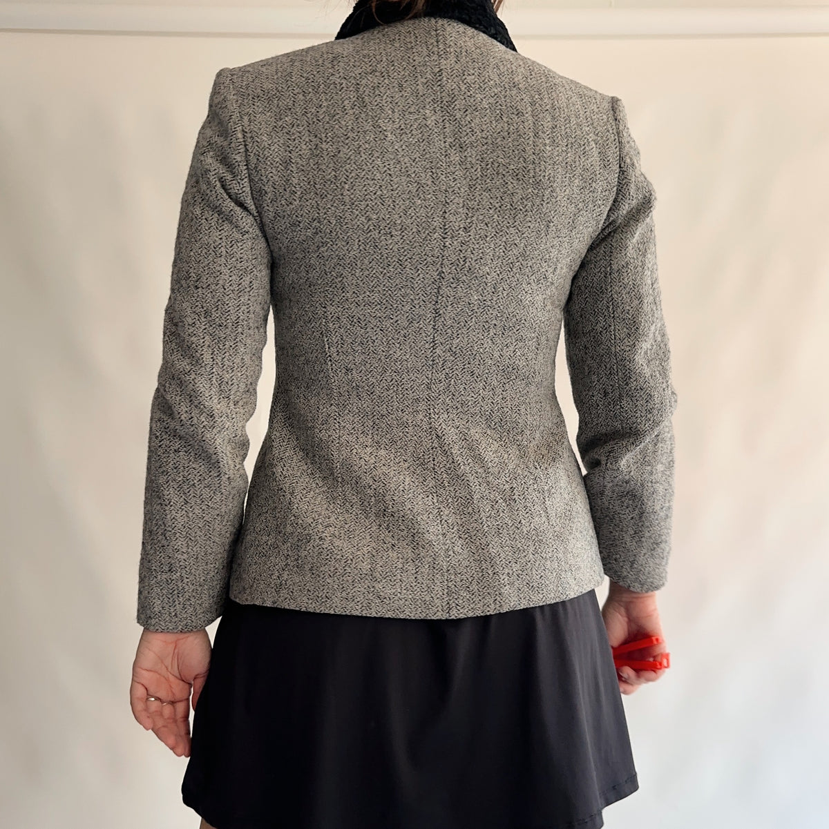 blazer vintage 80% lã rené derhy  (S)