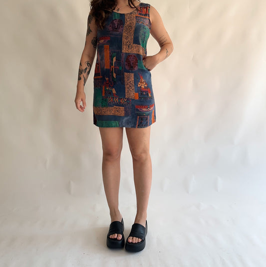 vestido vintage 90s (M-L)