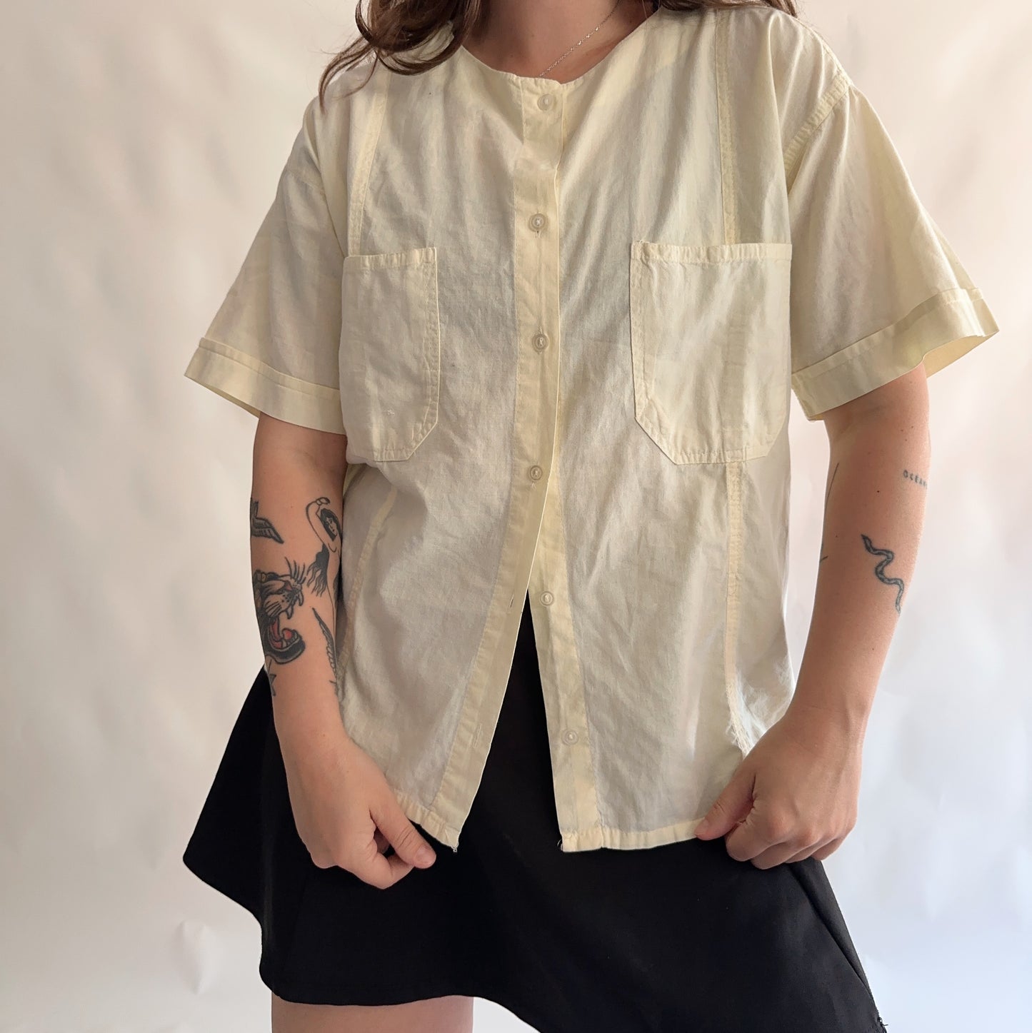 camisa vintage 100% cotton (M-L)