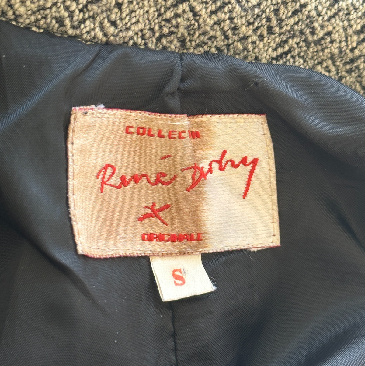 blazer vintage 80% lã rené derhy  (S)