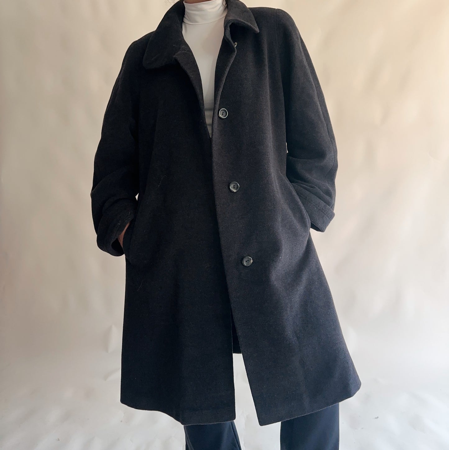 Sobretudo Vintage Lã + Angorá (L)