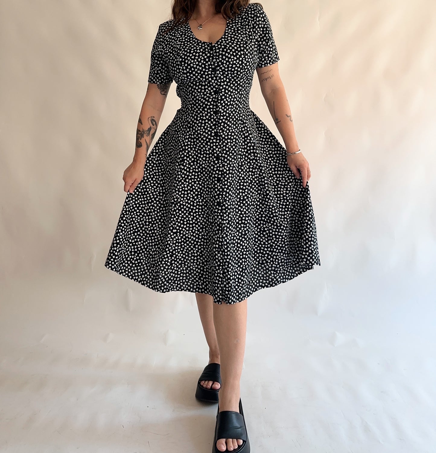 vestido vintage 90s (M-L)