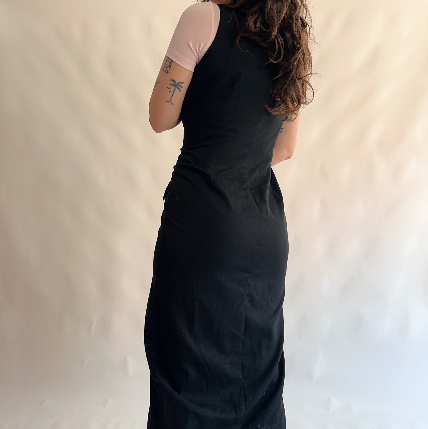 vestido vintage minimal dos anos 90s (L)