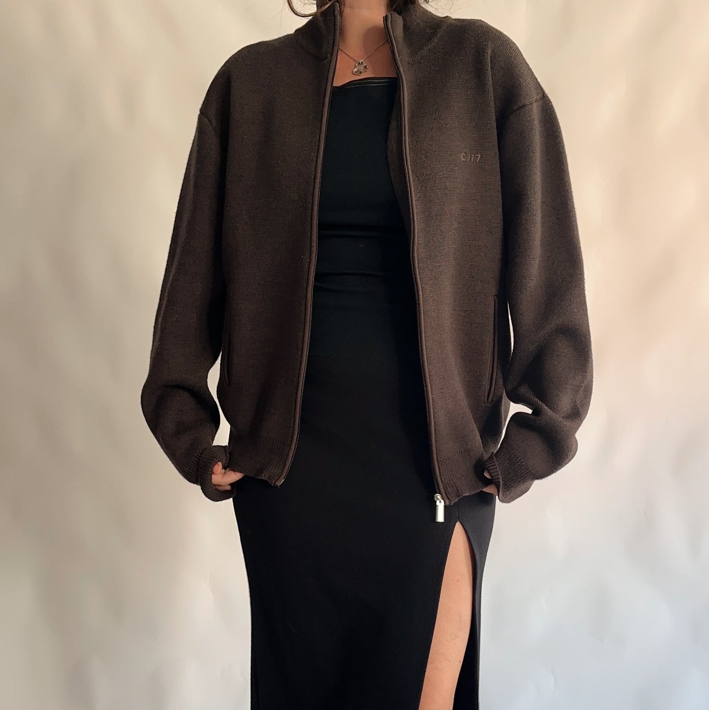 Blusão Vintage com Lã de Merino (M-L)