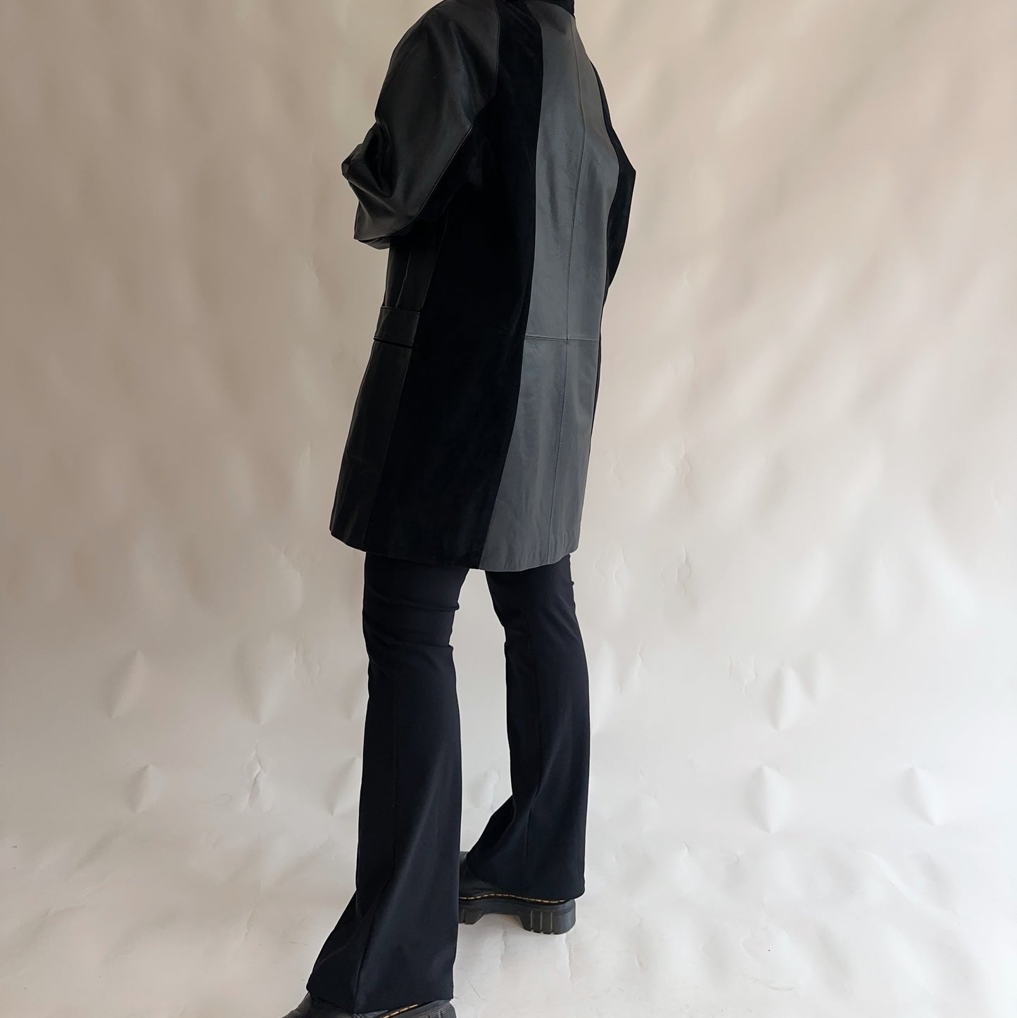 Casaco Vintage Patchwork de Pele (L-XL)