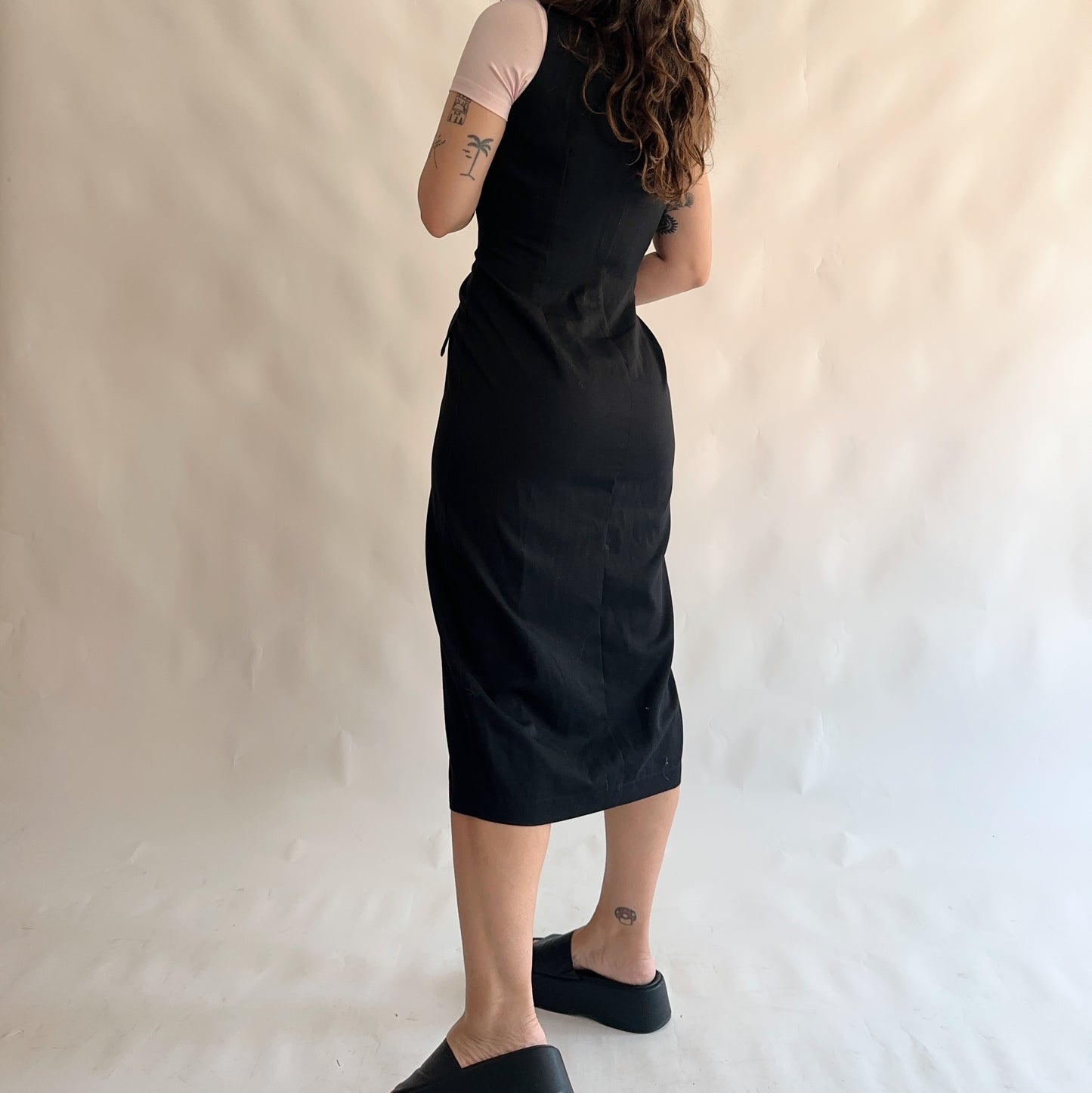 vestido vintage minimal dos anos 90s (L)